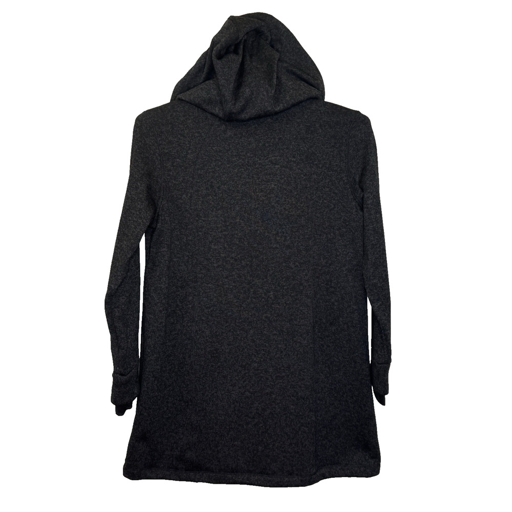Kenneth Cole Reaction Hooded Jacket Women's Large‎ Charcoal Full Zip Pockets NEW - Picture 5 of 8